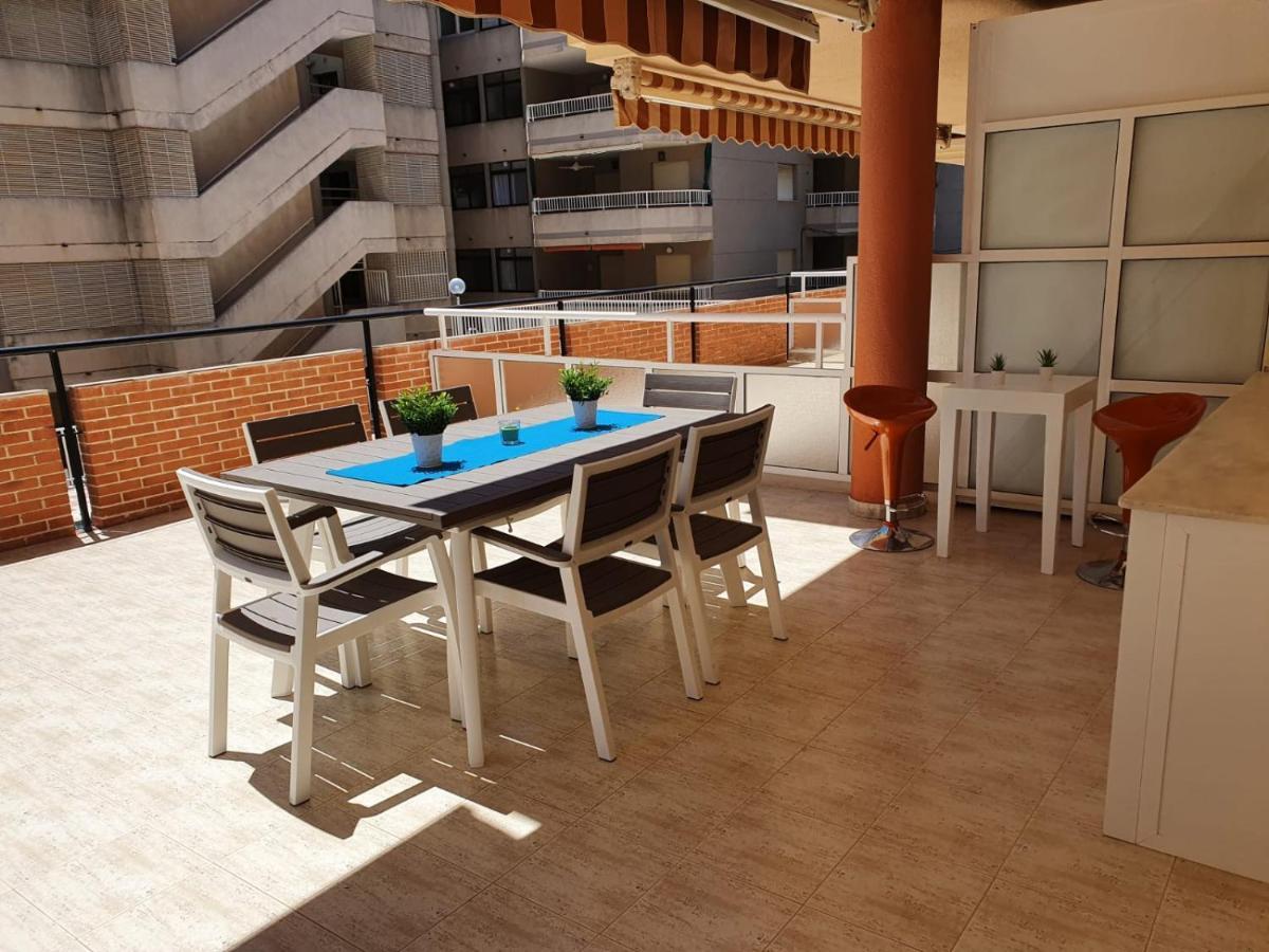 Apartamento Con Gran Terraza, Piscina Y Con Vistas Al Mar, A Solo 50 M De La Playa ダイムス エクステリア 写真