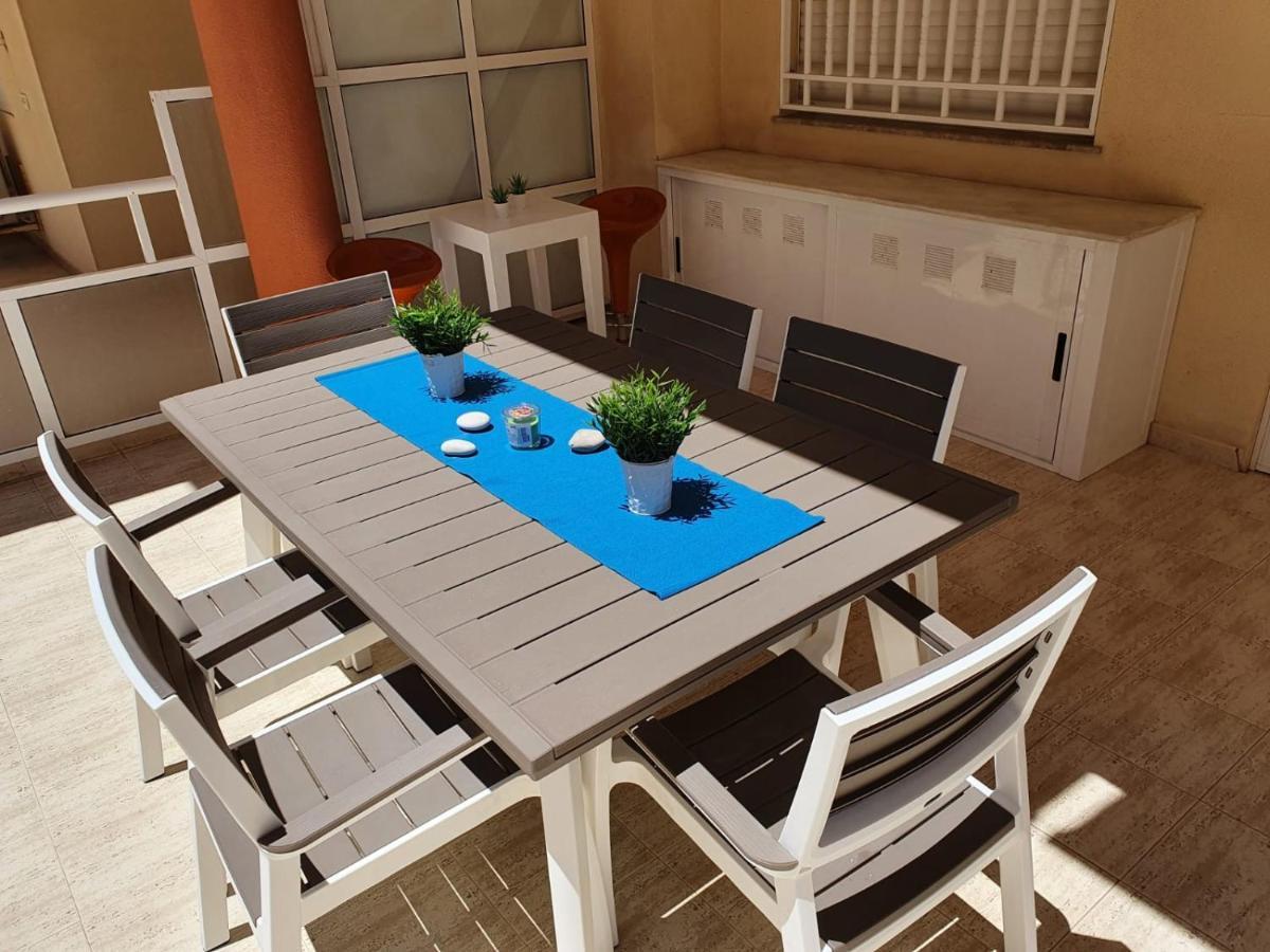 Apartamento Con Gran Terraza, Piscina Y Con Vistas Al Mar, A Solo 50 M De La Playa ダイムス エクステリア 写真