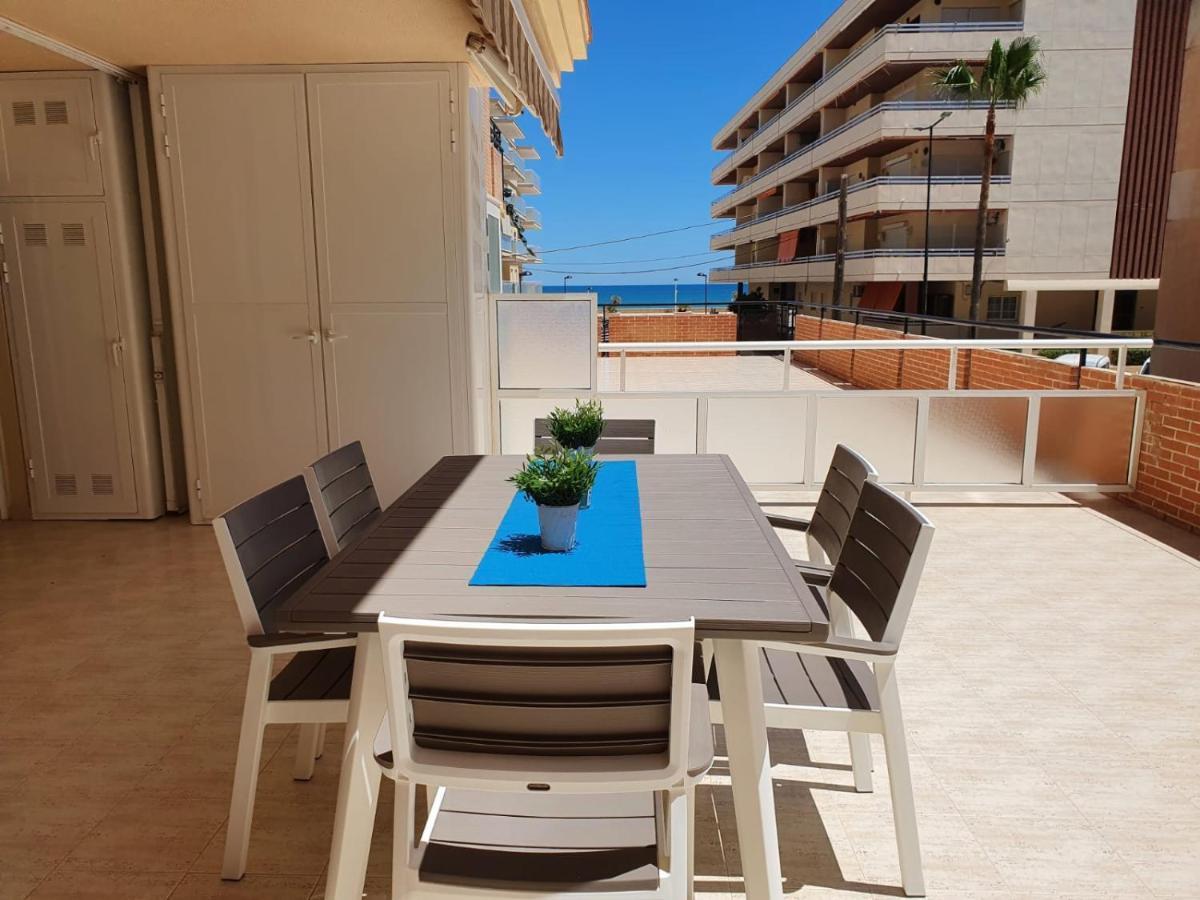 Apartamento Con Gran Terraza, Piscina Y Con Vistas Al Mar, A Solo 50 M De La Playa ダイムス エクステリア 写真